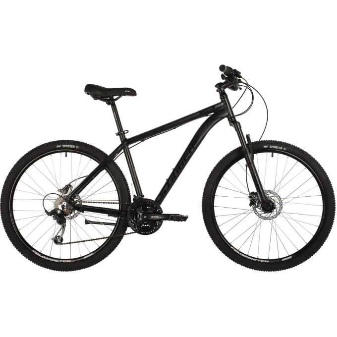 Горный велосипед STINGER ELEMENT PRO MS 27" черный с рамой 20" 27AHD.ELEMPRO.20BK10 Горный велосипед STINGER ELEMENT PRO MS 27" черный с рамой 20" 27AHD.ELEMPRO.20BK10