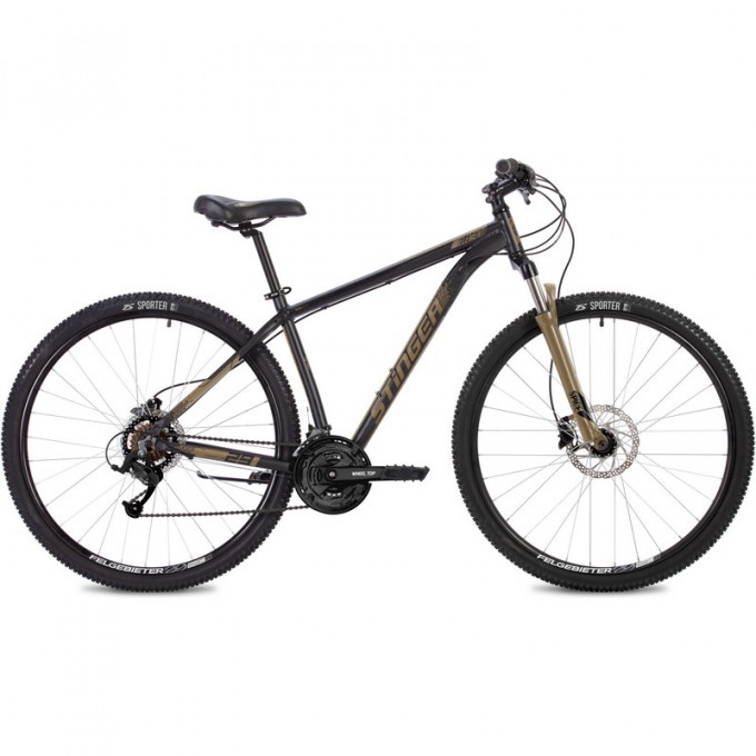 Горный велосипед STINGER ELEMENT PRO SE 29" золотой с рамой 18" 29AHD.ELEMPRO.18GD22
