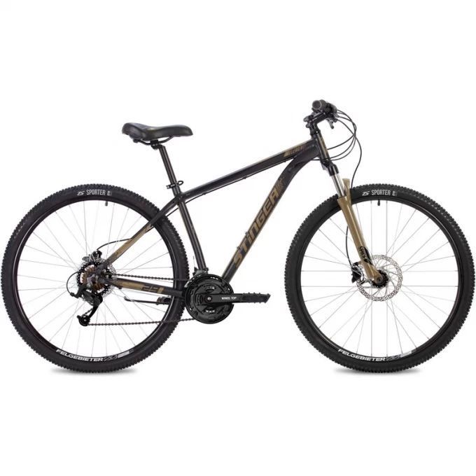 Горный велосипед STINGER ELEMENT PRO SE 29" золотой с рамой 18" 29AHD.ELEMPRO.18GD22 Горный велосипед STINGER ELEMENT PRO SE 29" золотой с рамой 18" 29AHD.ELEMPRO.18GD22