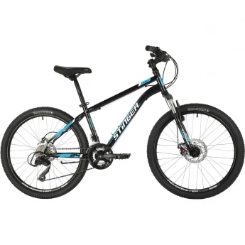Подростковый велосипед STINGER CAIMAN D MS черный с рамой 12" 24SHD.CAIMAND.12BK10 Подростковый велосипед STINGER CAIMAN D MS черный с рамой 12" 24SHD.CAIMAND.12BK10