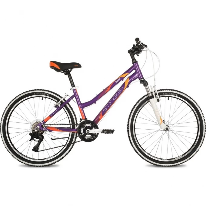 Подростковый велосипед STINGER LAGUNA 24" фиолетовый с рамой 14" 24AHV.LAGUNA.14VT2 Подростковый велосипед STINGER LAGUNA 24" фиолетовый с рамой 14" 24AHV.LAGUNA.14VT2