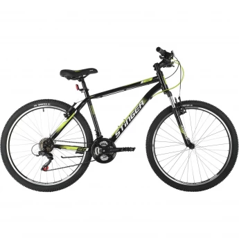Велосипед STINGER 26" CAIMAN черный, сталь, размер 16"